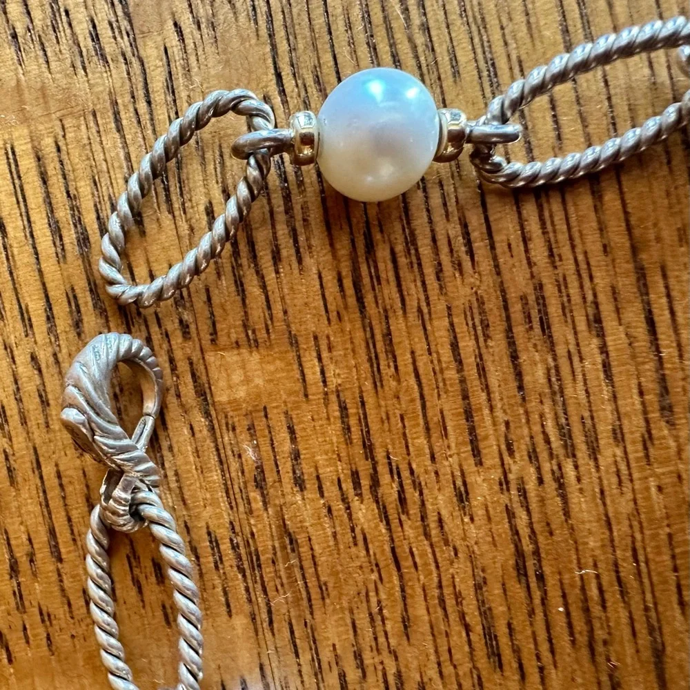 David Yurman pearl necklace - Picture 4 of 5
